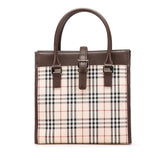 House Check Canvas Tote